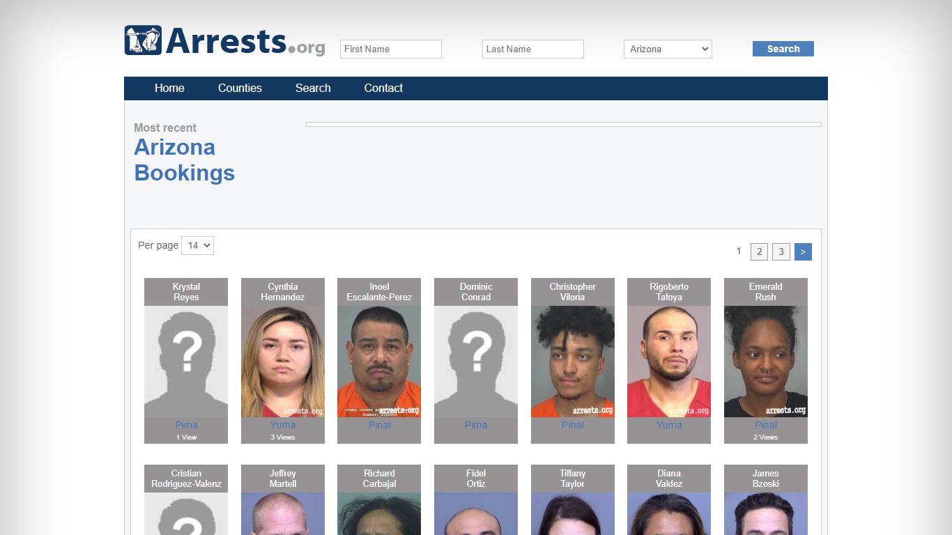 Arizona Arrests and Inmate Search